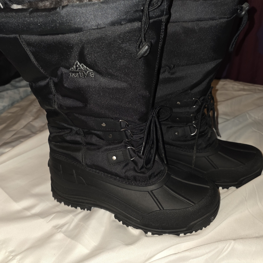 North 49 Black Men's Boots